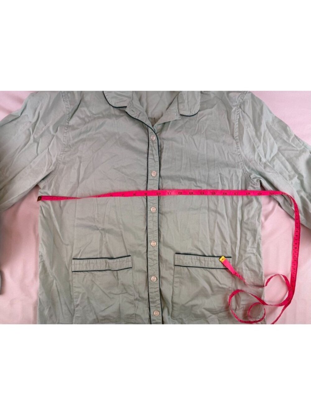LAKE Pajamas Long Sleeve Pants Set Size Medium in Light Mint Green - Picture 9 of 15